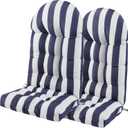 Enipate Weather Resistant Adirondack Chair Cushions Set of 2 High Back Indoor Outdoor Patio Tufted Lounge Cushion Seat Pads