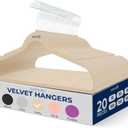 SereneLife 20 Pack Velvet Hangers - Non-Slip Felt Hangers with 360 Swivel Hook - Ultra-Thin, Lightweight, Space Saving for Shirts, Sweaters, Hoodies, Kids Clothes & Dresses