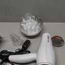 Conair Double Ceramic Hair Dryer, 1875W Blow Dryer with Diffuser and Concentrator, Ionic Conditioning, 3 Heat & 2 Speed Settings, White