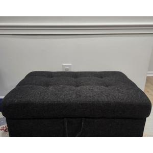 Storage Ottoman Dark Grey