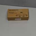 Hourleey Brass Garden Hose Splitter (4 Way), Solid Brass Hose Connector 3/4", Hose Spigot Adapter 4 Valves with 4 Extra Rubber Washers