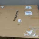 JOYHALO Pre Decorated Pop Up Christmas Tree 7ft with 200 Warm White and Multicolor Lights, Easy Setup Artificial Folding Pre Lit Tinsel Christmas Tree, Collapsible Xmas Tree for Holiday Party Golden