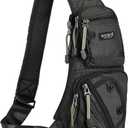 NICGID Sling Bag Chest Shoulder Backpack Crossbody Bags Casual Daypack for Men Women (Black)