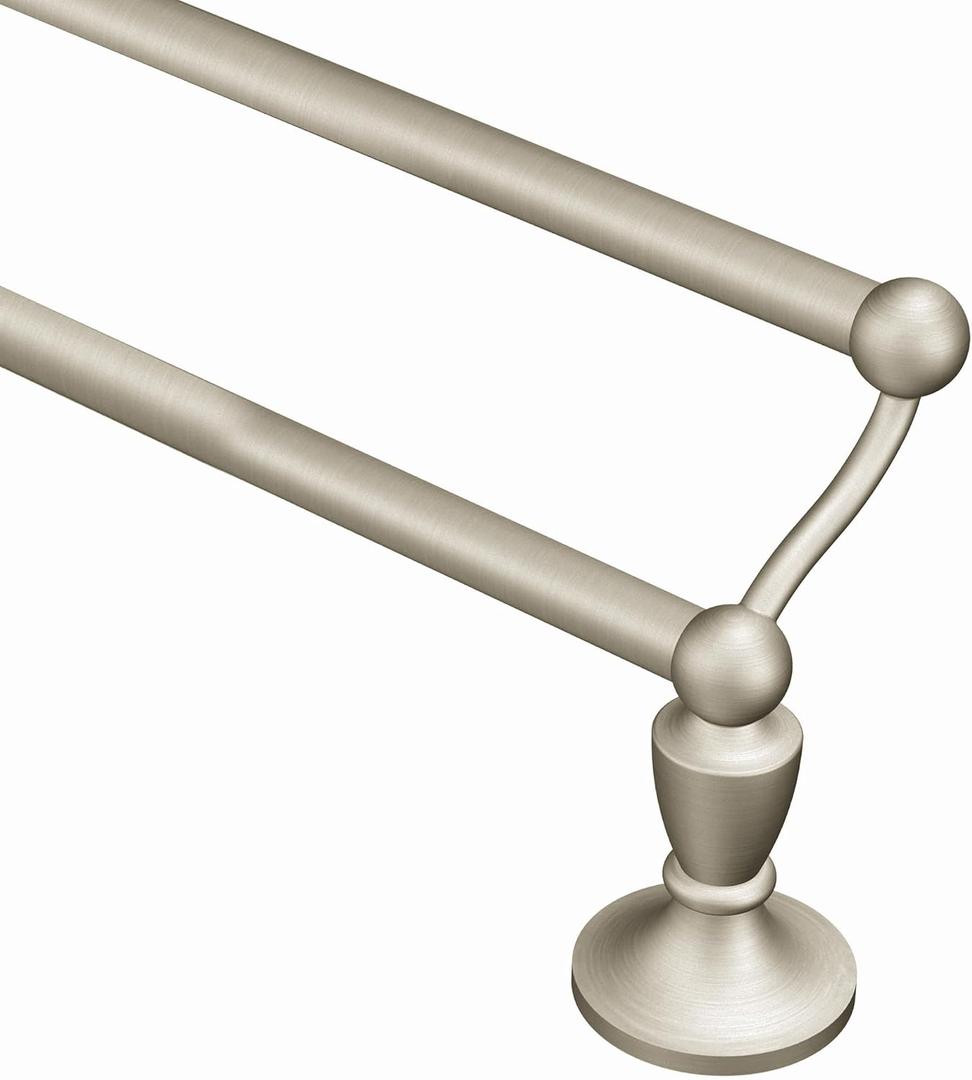 Moen DN8222BN Wembley 24-Inch Double Towel Bar, Brushed Nickel