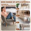 36Pcs Square Chair Leg Floor Protectors, Silicone Chair Feet Caps to Protect Tile Floors, Felt Pads Furniture Leg Caps Covers from Scratches and Noise (Clear, Small Fit:0.76"-1.02")