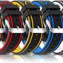 Compatible with Apple Watch Bands 49mm-42mm Silicone Divers Model Replacement Rubber Sport Watch Strap for iWatch Series 10/9/8/7/6/5/4/3 Ultra 2 SE Bicolor for Men and Women (Yellow)