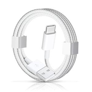 60W USB A to USB C Woven Carplay Cable for iPhone 15 Pro Max, iPad Pro 10th Air 5th 4th Mini 6th Plus Car Charger (3.3 Feet)