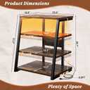 AV Media Stand, Stereo Stands and Racks Small Entertainment Center, 30"