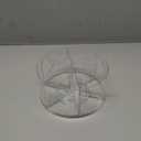 Acrylic Pen Holder, 360 Degree Rotating Pen Organizer, Rotating Desk Acrylic Office Organizer with 6 Compartments, Marker Organizer for Kid, Crayon Caddy School Art Supply Storage Organizer