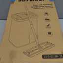 JOYMOOP Mop and Bucket with Wringer Set, Hands Free Flat Floor Mop and Bucket, 60" Mop with 3 Reusable Microfiber Pads, Wet and Dry Use, Floor Cleaning System