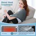 12"x24" Heating Pad, Electric Heating Pads for Neck and Shoulders and Back Pain Cramps Relief, Portable Heating Pad Birthday Christmas Mother Gifts for Women, Men, Wife, Dad