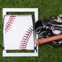 Frienda Baseball Drawstring Backpack Bag Baseball Drawstring Party Favor Bags for Gym Sports Teams(12 Pieces)