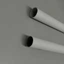 Closet Rods for Hanging Clothes, 17 to 99 Inches Stepless Adjustable Metal Closet Rod, 1.3 Inches Heavy Duty Clothes Hanging Rod for Closet Wardrobes Laundry RV (17-99IN, Matte White)