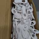 Hsei 5/10/40 Pack Baby Hangers with 10/20/80 Clips, Plastic Kids Pants Hangers for Nursery Closet Top and Bottom Clothes Hanger Set for Newborn Infant Toddler(120 Packs Total,White,10.6 Inch)
