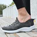 Mens Hands Free Slip On Shoes Casual Slip in Loafers Step in Walking for Men Laceless Knit Running Shoes Athletic Gym Tennis (Size 12, Dark Grey)