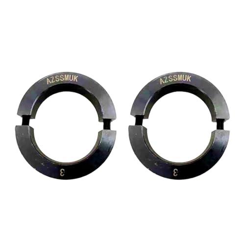 AZSSMUK Shaft Collar Bore 3'' Double Split Black Oxide Set Screw Durable Shaft Collars Suitable for Machinery and Industrial Use 2 Pieces