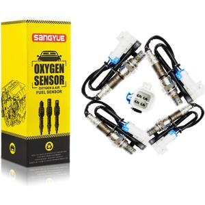 4X Oxygen Sensor for 2003 2004 2005 Chevrolet Chevy Suburban 1500 Silverado 1500 Escalade Tahoe Sierra 1500 Yukon XL 1500 5.3L Upstream + Downstream