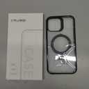 Magnetic Case for iPhone 16 - [Built-in Invisible Stand] [Compatible with MagSafe] [Military Grade Drop Protection] Anti-Yellowing Hard Back Silicone Edge Cover, 6.1", Clear