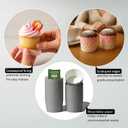 Restaurantware Panificio Premium 10 oz Kraft Paper Jumbo Baking Cup: Paper Baking Cups Perfect for Muffins Cupcakes or Mini Snacks - Scalloped - Disposable and Recyclable - 200ct Box