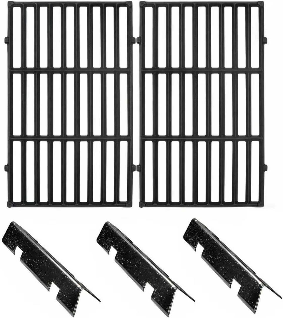 Replacement Parts Kit for Weber Spirit II 200 Series Grills - Grill Grates (7637, 7849) & Flavorizer Bars (7635, 69796, 3400301) - Compatible with E210, S210, E220, S220, GS4 Spirit Models