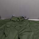 Fisoew Women Snow Bib Overalls Insulated Waterproof Windproof Ski Bibs Pants Breathable Snowsuit (Medium, Army Green)