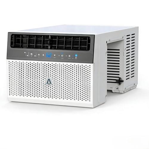 6000 BTU Window Air Conditioner, U Shaped Smart Ac Unit With Remote, Cools up to 300 Sq. Ft, 3 Modes, WiFi Enabled, 115V/60Hz Quiet Operation