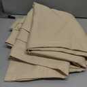 Chyhomenyc Bedroom Curtains 63 Inch Length 2 Panels, Faux Linen Textured Light Filtering Soft Airy Rod Pocket Window Treatment Drapes for Living Room, Each 40Wx63L, Linen Color : Home & Kitchen