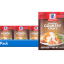 (8 pack) McCormick Original Country Gravy Mix, 2.64 oz Packet (BBD: Sep 2028)