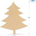 Wood Christmas Tree Cutout 18 inch, Pack of 1, Use as Wooden Door Hanger or Christmas Craft, by Woodpeckers