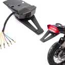 Integrated Motorcycle Tail Light LED Dirt Bike Brake Turn Signal Light 10 LEDs Rear Fender Lamp for Hard Enduro Trail Riding & Single-Track Off-Road Riding
