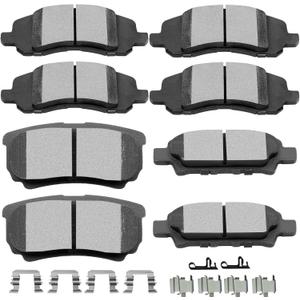 Ceramic Brake Pads Kits,SCITOO 8pcs Brakes Pads Set fit for Chrysler 200,Sebring,08-14 for Dodge Avenger,07-12 for Dodge Caliber,07-17 for Jeep Compass,Patriot,04-06,08-17 for Mitsubishi Lancer