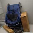 Joovy Zoom360 Ultralight Jogging Stroller Featuring High Child Seat, Shock-Absorbing Suspension, Extra-Large Air-Filled Tires, Parent Organizer, Air Pump, and Easy One-Hand Fold (Blue)