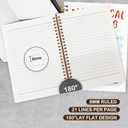 VIIJJUE Dialectical Thinking Mental Health Notebook,Funny Mental Health Journal, Motivational Journal GiftsHardcover Spiral Notebooks, 5.5x8.3 Inch