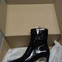 Maiyang Women Pointed Toe Side Zipper Ankle Boots Thin Mid Heel Glossy Patent Leather Booties Fashion Party Casual Shoes