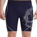 baleaf Men's 7.5" Swim Trunks Athletic Competition Swimsuit Navy Blue XXL (XXL)