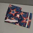Horaldaily 4th of July Rectangular Tablecloth 6084 Inch, Patriotic Memorial Day Navy Blue Red Star Independence Day Washable Table Cover for Party Picnic Dinner Decor
