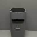 Litter Genie Standard Pail (Silver) | Cat Litter Box Waste Disposal System for Odor Control | Includes 1 Square Refill Bag