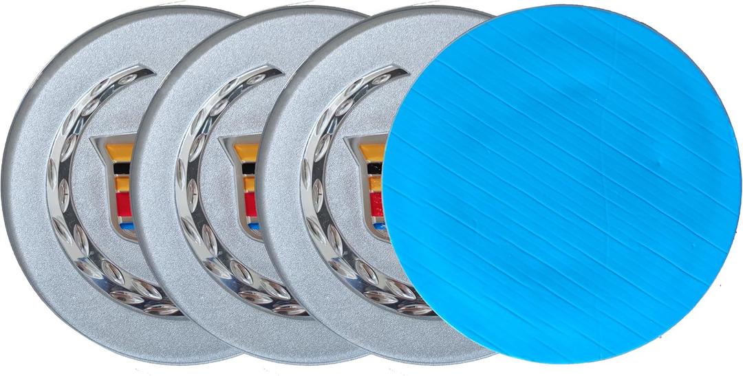 Wheel Rim Center Hub Cap Decal Cover Emblem Car Sticker Diameter 5 Inch 4PCS