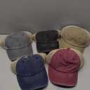 5/6 Packs Vintage Washed Plain Baseball Cap Distressed Dad Golf Hat for Men Women