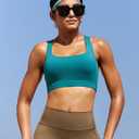 RUNNING GIRL Sports Bras for Women,Y-Back Medium Support Workout Sports Bra Padded Racerback Supportive Bras Push up (S)