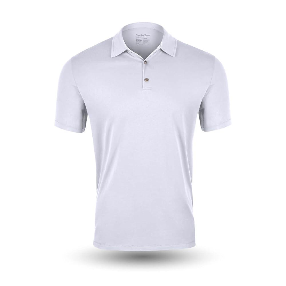 Fresh Clean Threads Mens Polo Shirts - Pre Shrunk Soft Fitted Premium Classic Shirt - Men's Polos Cotton Poly T-Shirt Blend XXL