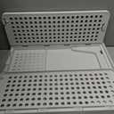 5 Pack Stackable Closet Storage Basket - Stackable Storage Bins, Multifunctional & Foldable Closet Organizer Waterproof, Wardrobe Cupboard Space-Saving Hat Storage Drawer Organizer, White