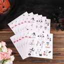 108pcs Cute Halloween Ghost Stickers, 9 Design Self-Adhesive Ghost Decals for Envelopes Labels Gifts Crafts Candy Bags Halloween Party Decoration Supplies Accessories