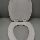 KOHLER 4636-RL-0 Cachet ReadyLatch Elongated Toilet Seat Slow Close, Soft Close Toilet Seat Quiet Lid, Contoured Grip-Tight Bumpers Installation Hardware, Apartment Essentials, White