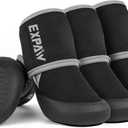 EXPAWLORER Waterproof Dog Shoes for Medium Dogs, Dog Shoes for Hot Pavement, Hiking Walking, Reflective Dog Booties for Outdoor Snow Rain Days, Anti-Slip Dog Boots & Paw Protectors