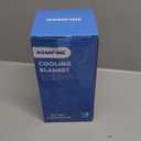 HOMFINE Cooling Blankets for Hot Sleepers - Summer Blanket Thin Lightweight Breathable Soft Double Side Enhanced Cooling Blanket for Bed Sofa, Keep Cool for Night Sweats (Light Blue, 60 x 80 inches)