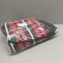 Buffalo Plaid Outdoor Rug 4' x 6' Christmas Door Mat Christmas Decor Welcome Rug Cotton Hand-Woven Layered Door Mats for Front Porch, Kitchen, Farmhouse, Entryway