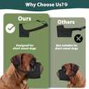 Mayerzon Pitbull Muzzle, Soft Dog Muzzle with Anti-Slip Strap for American Bully Bulldog Boxers Rottweilers, Fabric Mouth Guard for Medium Large Short Snout Dog Anti Biting Chewing, Allow to Drink