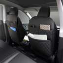 2 Pack Kick Mats Back Seat ProtectorSeat Back Protector for Kids Feet Car Seat with Car Back Seat Organizer, Seat Back Protector Cover for Back of Front Seats - Protect against dirt and scuffs