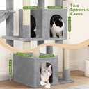 Globlazer Sturdy Cat Tree for Indoor Cats 20 lbs, S68, Cloud Grey